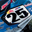 Load image into Gallery viewer, ROX SPEED FX Universal Snowcross Number Plate - Rear 1RNP-N/BU - Side View