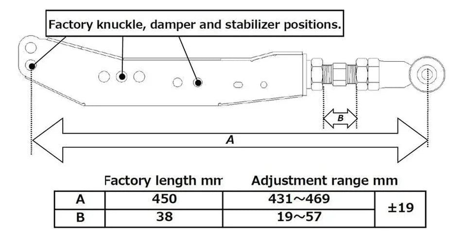 RS-R 13+ Scion FR-S / Subaru BRZ Rear Lower Control Arms - Side View