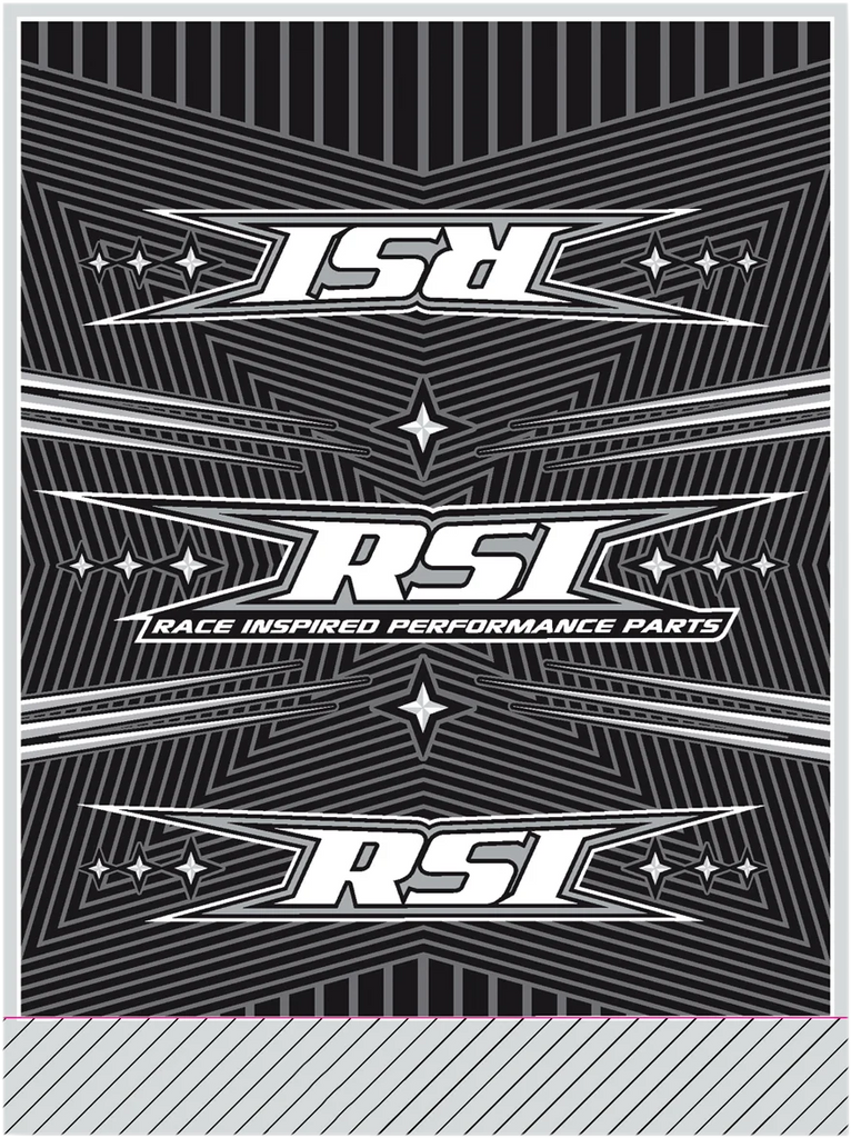 Race Shop Industries Bar Pad - Round - Black BPR-B - Main Product View