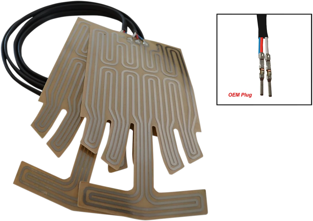 Race Shop Industries Grip Heater - Extended - 2-Wire Terminal - Ski Doo GH-18 - Main Product View