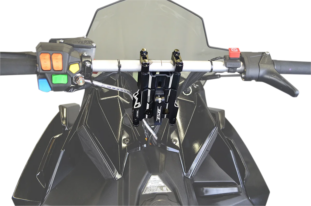 Race Shop Industries Risers - Adjustable - 4" - 6" - Black RA-46 - Side View