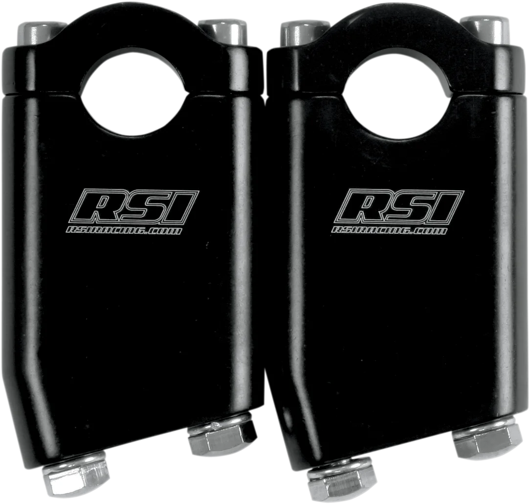 Race Shop Industries Risers - Angled - 40° - 4" - Black AR-4B-30 - Side View