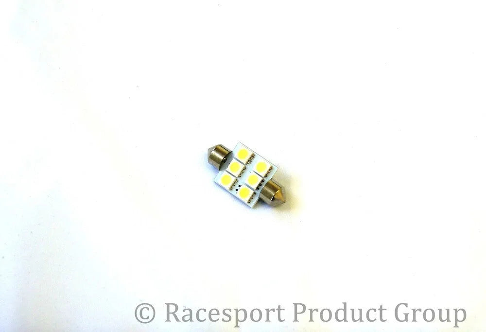 Race Sport 36mm 5050 LED 6 Chip Bulbs (White) (Individual) fits 1995-2018 Audi / BMW / Ford