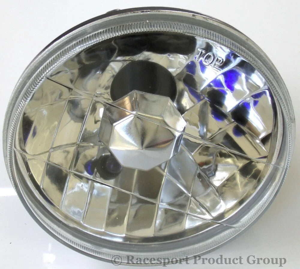 Race Sport 5.75in Diamond Cut Round Headlight Conversion Lens (Pair)