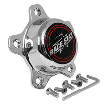 Load image into Gallery viewer, Race Star 5 Lug Cap Short Plastic Chrome (incl. Medallion &amp; Screws) - Main Product View