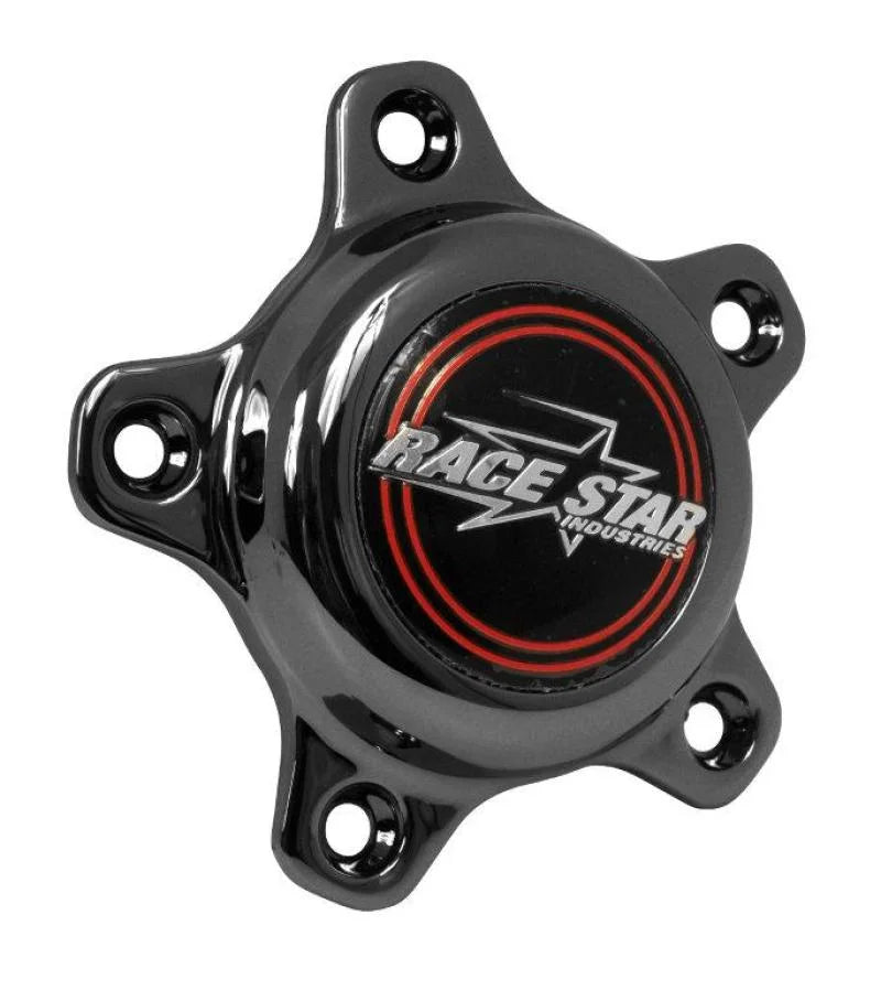 Race Star 5 Lug Cap Short Plastic Dark Star (incl. Medallion & Screws) - Side View