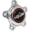 Load image into Gallery viewer, Race Star 5 Lug Cap Tall Plastic Chrome (incl. Medallion &amp; Screws) - Main Product View