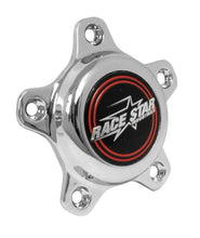 Load image into Gallery viewer, Race Star 5 Lug Cap Tall Plastic Chrome (incl. Medallion &amp; Screws) - Main Product View