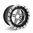 Load image into Gallery viewer, Race Star 63 Pro Forged 15x12 SBL Sportsman 5x4.75 BC / 4.00 BS Wheel - Black Anodized/Machined