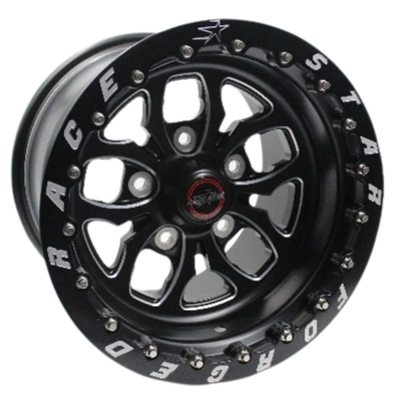 Race Star 64 Pro Forged Wicked 15x11 Lug Mount Black Anodized/Machined 5x135BC 6.50BS
