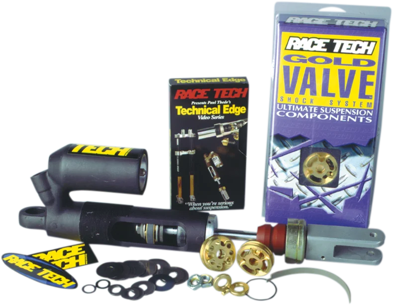 Race Tech Gold Valve Shock Kit - 44 mm - Side View