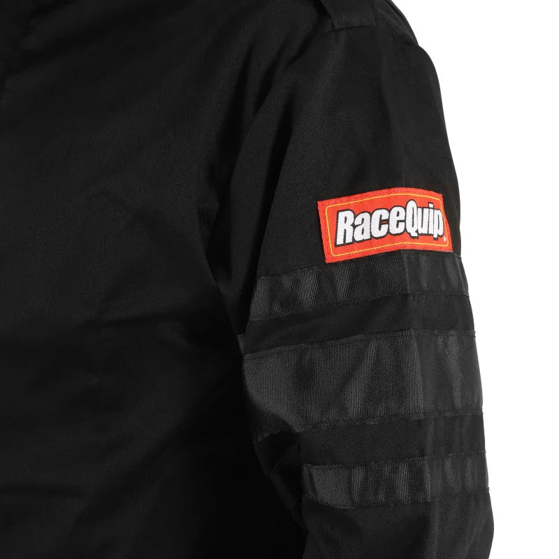RaceQuip Black SFI-1 1-L Jacket - XL - Back View