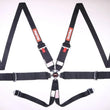 Load image into Gallery viewer, RaceQuip Black SFI CAMLOCK 6pt PU Lap HNR Seat Belt
