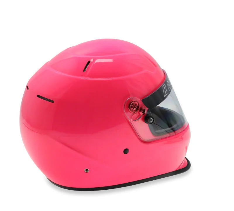 RaceQuip PRO25 SA2025 HOT PINK MED HELMET - Installation View