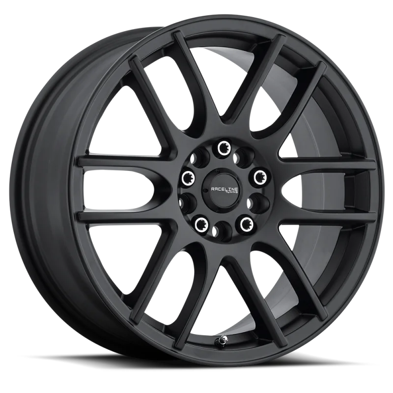 Raceline 141B Mystique 16x7in / 5x112/5x120 BP / 40mm Offset / 74.1mm Bore - Satin Black Wheel