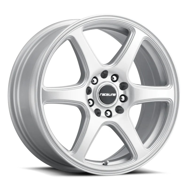 Raceline 146S Matrix 15x7in / 4x100/4x108 BP / 40mm Offset / 72.62mm Bore - Gloss Silver Wheel
