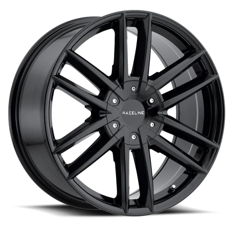 Raceline 158B Impulse 18x8in / 5x114.3/5x127 BP / 35mm Offset / 78.1mm Bore - Gloss Black Wheel