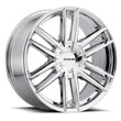Load image into Gallery viewer, Raceline 158C Impulse 22x9.5in / 6X139.7/6X135 BP / 35mm Offset / 106.1mm Bore - Chrome