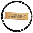 Load image into Gallery viewer, Raceline 17in 32 Hole 1/8in Bead Lock Spacer Kit (4pcs)