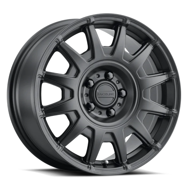 Raceline 401B Aero 17x8in / 5x114.3 BP / 40mm Offset / 72.62mm Bore - Satin Black Wheel