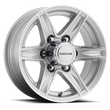 Load image into Gallery viewer, Raceline 810S Stylus 16x6in / 8x165.1 BP / 0mm Offset / 4.90mm Bore - Silver &amp; Machined Wheel