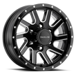 Load image into Gallery viewer, Raceline 820M Twisted 15x5in / 5x114.3 BP / 0mm Offset / 3.19mm Bore - Black &amp; Machined Wheel