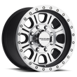 Load image into Gallery viewer, Raceline 928M Monster 17x9in / 6x139.7 BP / 0mm Offset / 107.95mm Bore - Black &amp; Machined Wheel