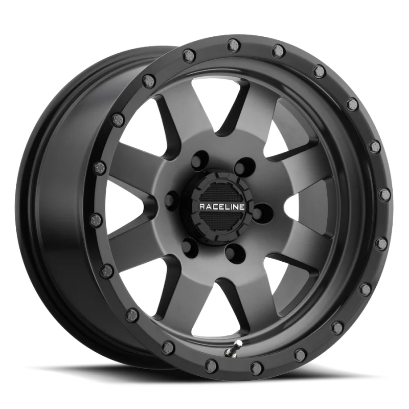 Raceline 935G Defender 17x9in / 5x114.3 BP / 0mm Offset / 83.82mm Bore - Gunmetal Wheel