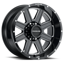 Load image into Gallery viewer, Raceline 940M Hostage 20x10in / 8x170 BP / -19mm Offset / 125.2mm Bore - Black &amp; Milled Wheel
