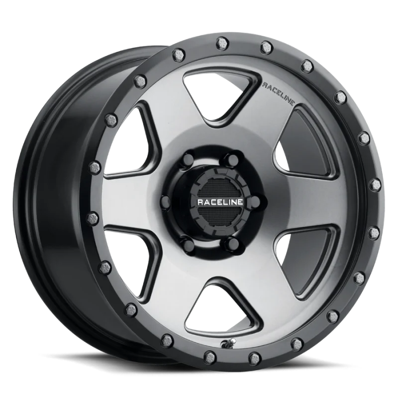 Raceline 946G Boost 20x9in / 8x180 BP / 18mm Offset / 130.81mm Bore - Gunmetal Wheel
