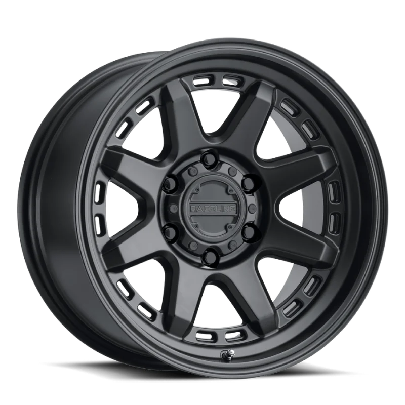 Raceline 947B Scout 20x9in / 5x150 BP / 0mm Offset / 110.3mm Bore - Satin Black Wheel