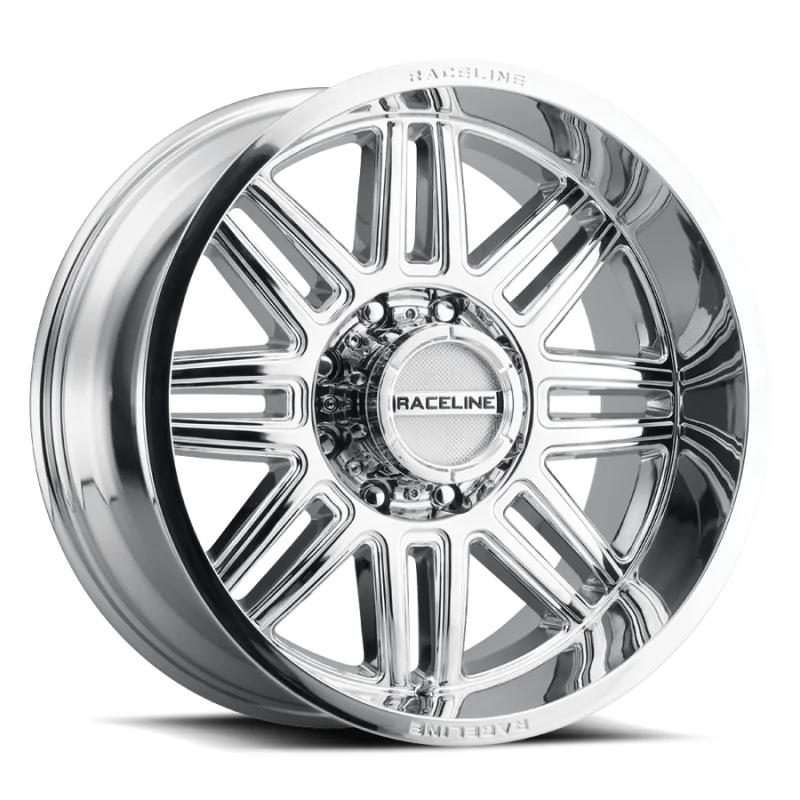 Raceline 948C Split 20x9in / 8x180 BP / 18mm Offset / 124.2mm Bore - Chrome Wheel
