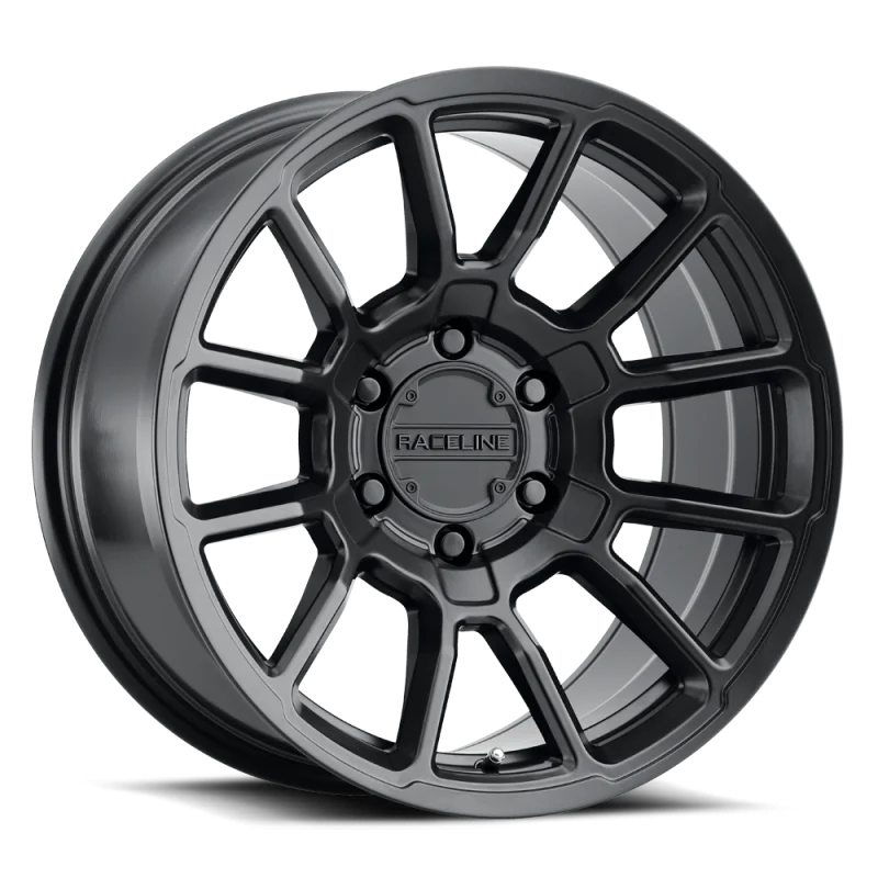 Raceline 950B Gauge 17x8.5in / 5x139.7 BP / 0mm Offset / 106.5mm Bore - Satin Black Wheel
