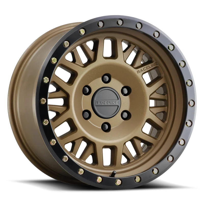 Raceline 951BZ Ryno 17x9in / 5x127 BP / -12mm Offset / 78.1mm Bore - Bronze Wheel