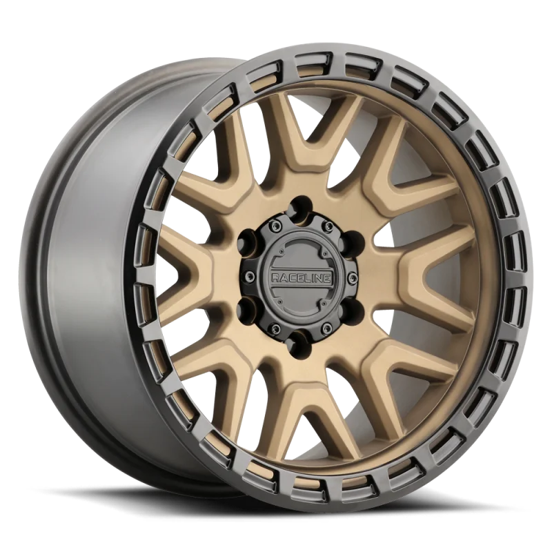Raceline 953BZ Krank 16x8in / 5x139.7 BP / 0mm Offset / 106.5mm Bore - Bronze Wheel
