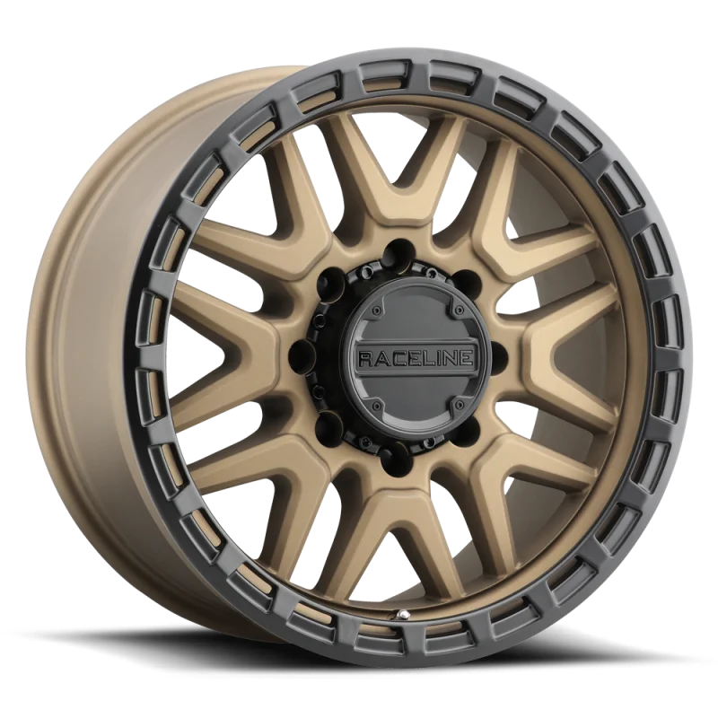 Raceline 953BZ Krank 18x9in / 8x165.1 BP / 18mm Offset / 125.2mm Bore - Bronze Wheel