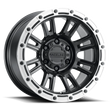 Load image into Gallery viewer, Raceline 956BS Compass 18x9in / 6x139.7 BP / -12mm Offset / 106.1mm Bore - Black &amp; Silver Lip Wheel