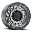 Load image into Gallery viewer, Raceline 957GB Halo 17x8.5in / 5x127 BP / 0mm Offset / 78.1mm Bore - Gunmetal &amp; Black Lip Wheel