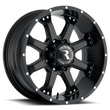 Load image into Gallery viewer, Raceline 991B Assault 17x9in / 8x165.1 BP / -12mm Offset / 125.2mm Bore - Satin Black Wheel