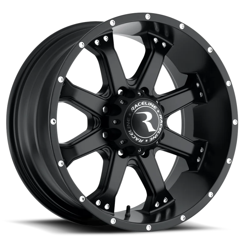 Raceline 991B Assault 20x9in / 8x170 BP / 18mm Offset / 125.2mm Bore - Satin Black Wheel