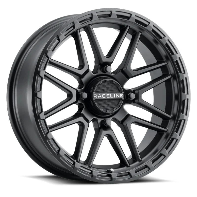 Raceline A11B Krank-Xl 18x7in / 4x156 BP / 0mm Offset / 132.5mm Bore - Satin Black Wheel
