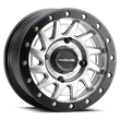 Load image into Gallery viewer, Raceline A12SB Squad 15x7in/4x137 BP/10mm Offset/110.18mm Bore - Silver &amp; Black Ring Beadlock Wheel