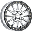 Load image into Gallery viewer, Raceline A14SB Alpha 17x7in/5x114.3 BP/40mm Offset/68mm Bore - Silver &amp; Blk Ring Beadlock Wheel