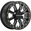 Load image into Gallery viewer, Raceline A71MB Mamba 14x6in/4x156 BP/5+1 40mm Offset/132.5mm Bore - Black &amp; Machined Beadlock Wheel