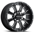 Load image into Gallery viewer, Raceline A77 Mamba 14x7in / 4x137 BP / 10mm Offset / 110.18mm Bore - Black &amp; Machined Wheel