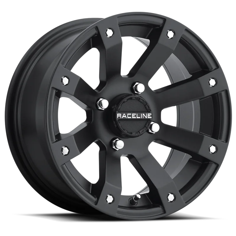 Raceline A79 Scorpion 12x7in / 4x110 BP / -47mm Offset / 83.8mm Bore - Satin Black Wheel