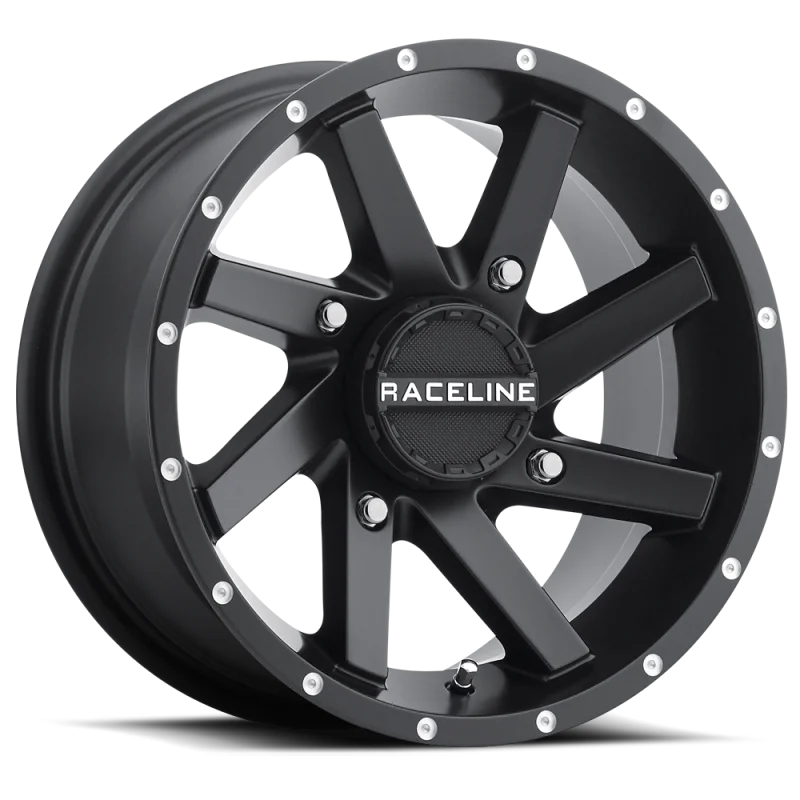 Raceline A82B Twist 14x7in / 4x137 BP / 10mm Offset / 110.18mm Bore - Satin Black Wheel