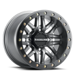 Load image into Gallery viewer, Raceline A91G Ryno 14x7in/4x156 BP/10mm Offset/132.5mm Bore - Gunmetal &amp; Black Ring Beadlock Wheel