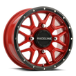 Load image into Gallery viewer, Raceline A94R Krank 14x7in / 4x137 BP / 38mm Offset / 110.18mm Bore - Red &amp; Black Lip Wheel