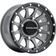 Load image into Gallery viewer, Raceline A95SG Trophy 14x7in / 4x137 BP / 38mm Offset / 110.18mm Bore - Grey &amp; Black Lip Wheel